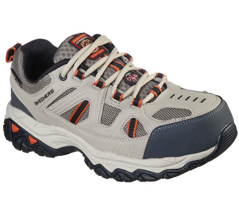 Skechers Herr Orange Snörskor - Work: Holdredge - Astatula Comp Toe - Sverige (OWJQH-9432)
